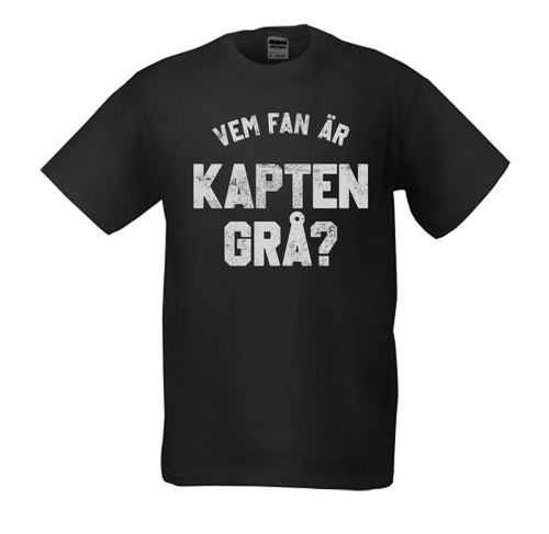 Kapten Grå - SVART (t-shirt)