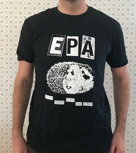 EPA - Färre nitar - fler goa bitar. Svart tröja - vitt tryck (t-shirt)