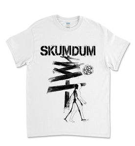 Skumdum - Promenerande man (t-shirt) VIT