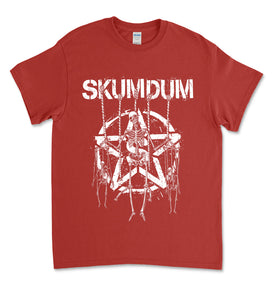 Skumdum - skelett (t-shirt) RÖD
